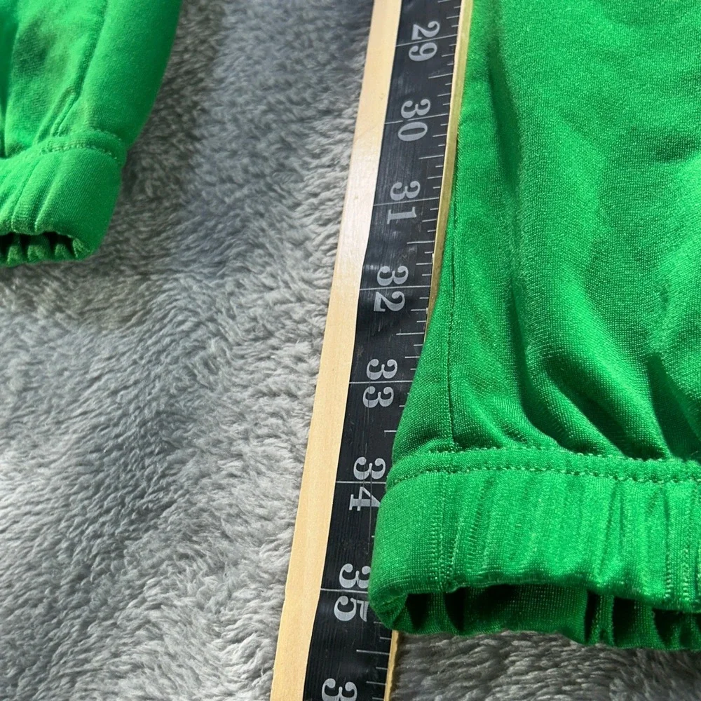 Vintage Jordan Jumpman Track Pants Green Athletic Sweatpant 4XL Snap Pockets Y2K